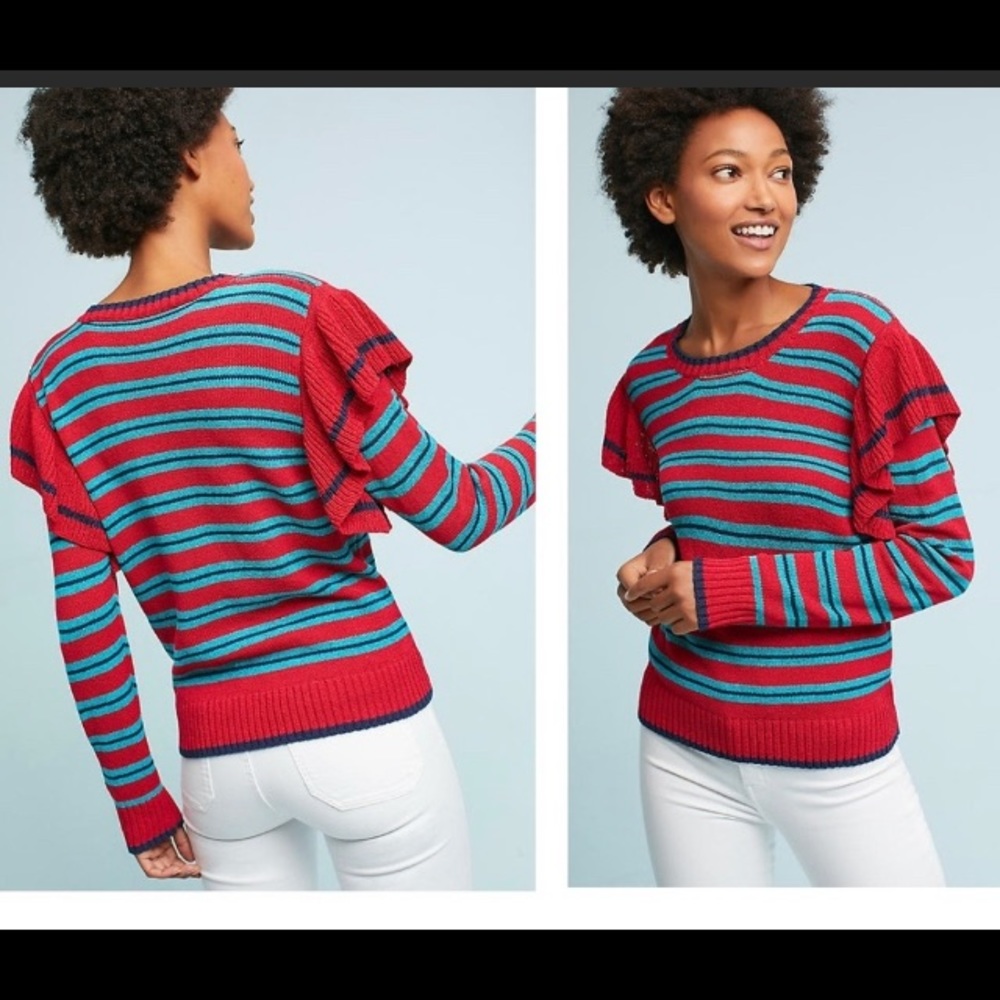 Anthropologie multi-color sweater